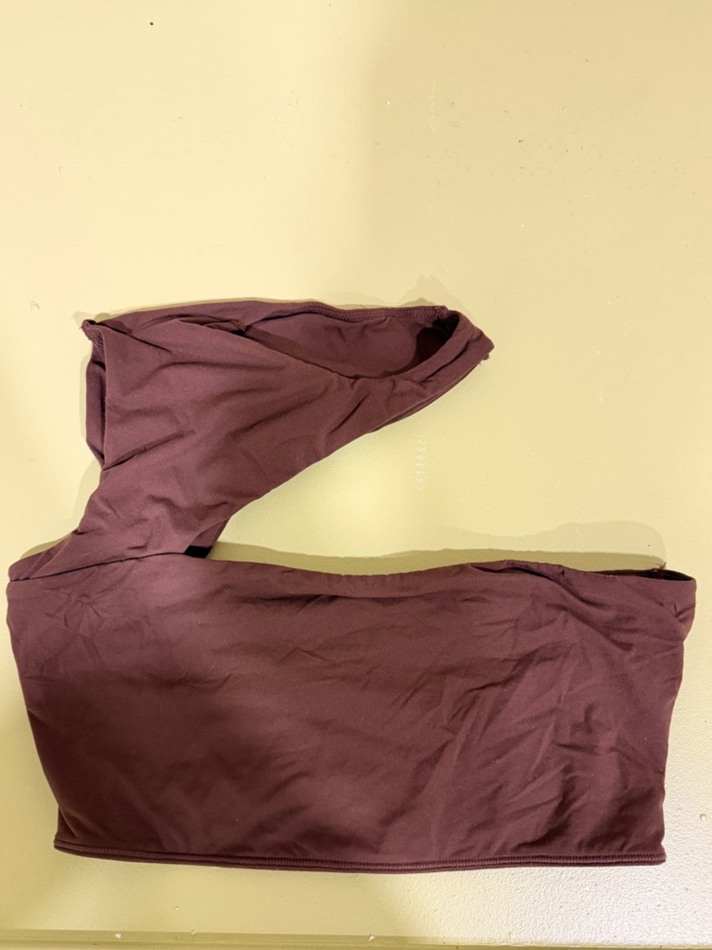 SKIMS Chocolate Brown High Neck Bandeau Top